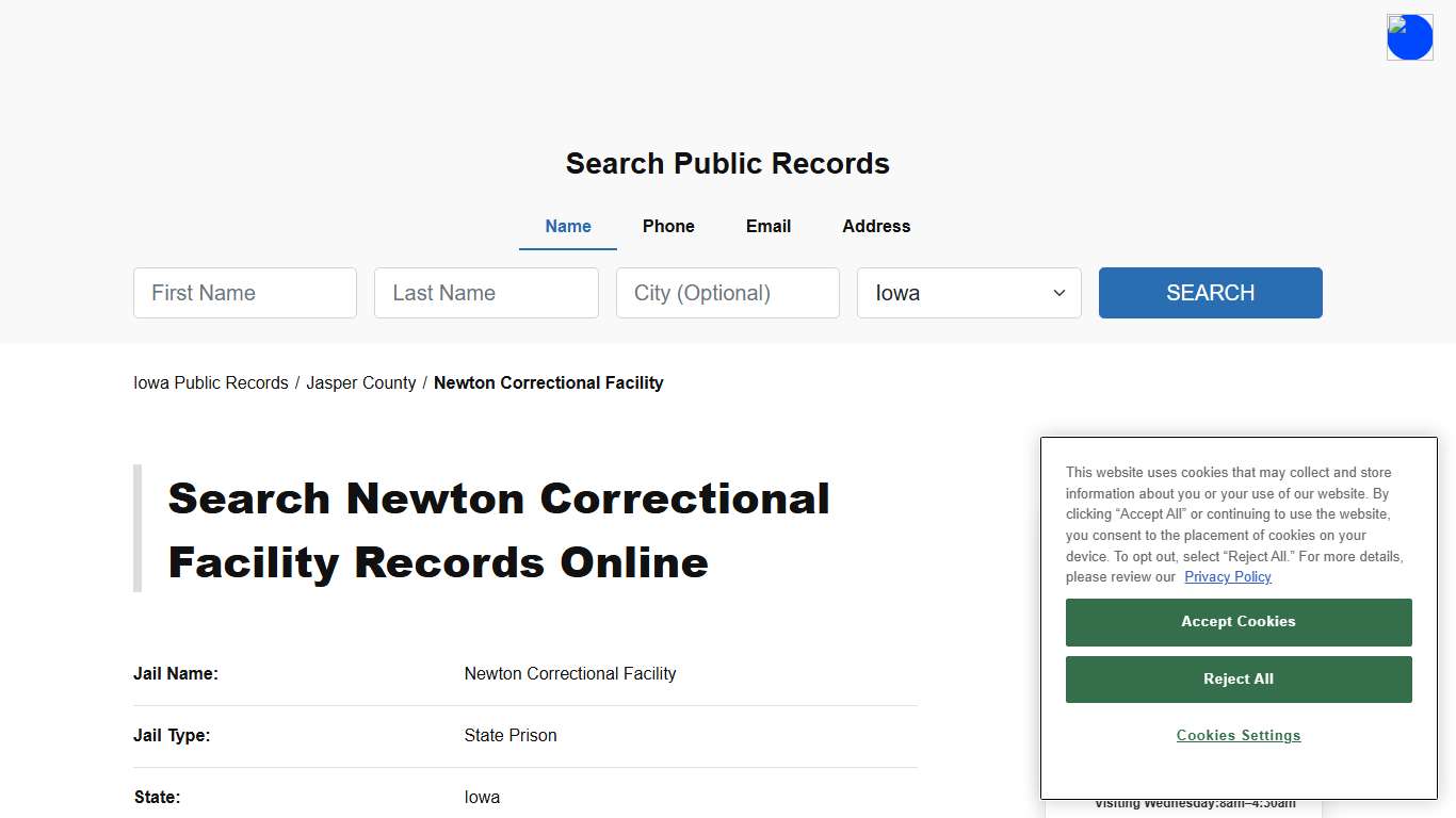Newton Correctional Facility - Jasper - Iowa - TPI